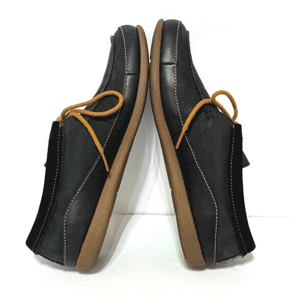 Chaco Women's Size 9 Pineland Moc Chukka Shoes Black Leather Tan Laces - Picture 8 of 11